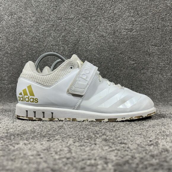 Adidas Powerlift 3.1 AC7467 Mens Sz 7.5 White Weightlifting Cross Training Shoes - Picture 1 of 12